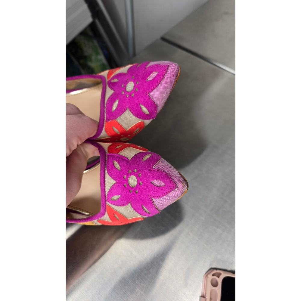 JESSICA SIMPSON Perie Floral Cut Out Pumps Size 7.5 - Picture 8 of 11